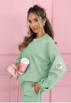 Wiskozowy Sweat Set masełko Peyton Pistaziengrün