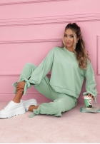 Wiskozowy Sweat Set masełko Peyton Pistaziengrün