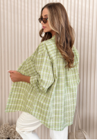 Hemd w kratę Nadia Beige