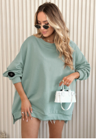 Bluza oversize Active Queens jasnomiętowa