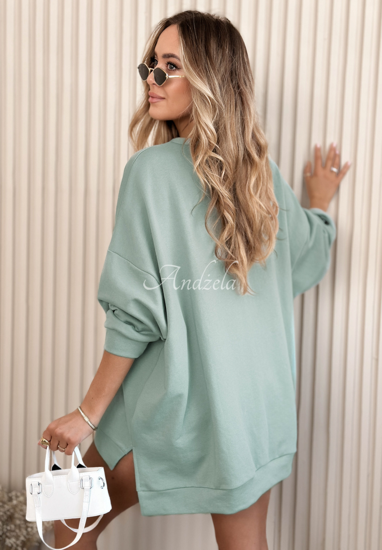 Oversize Sweatshirt Active Queens Salbei