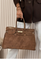 Zamszowa Tasche Katerina Schokoladenbraun