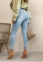 Spodnie jeansowe skinny To Get Started jasnoszare