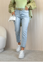 Spodnie jeansowe skinny Andrina jasnoniebieskie