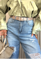 Hose Jeans balloon z przetarciami Miller Blau