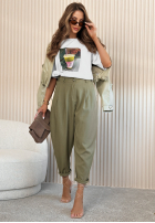 Material Hose Maren Hell Beige