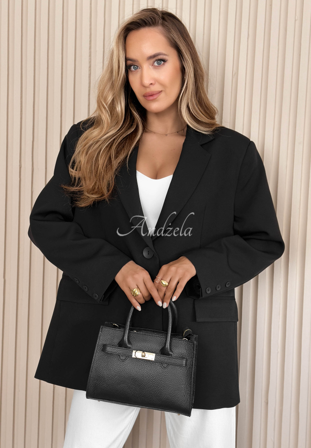 Oversize Blazer First Class Schwarz