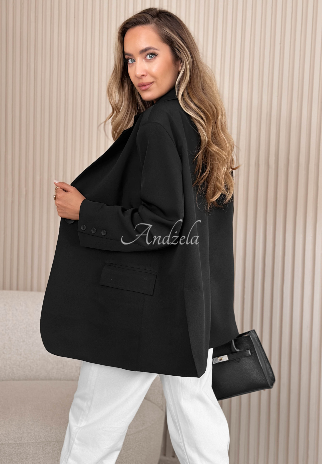 Oversize Blazer First Class Schwarz