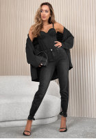 Hose Jeans mom fit Boldly Be You Dunkelgrau