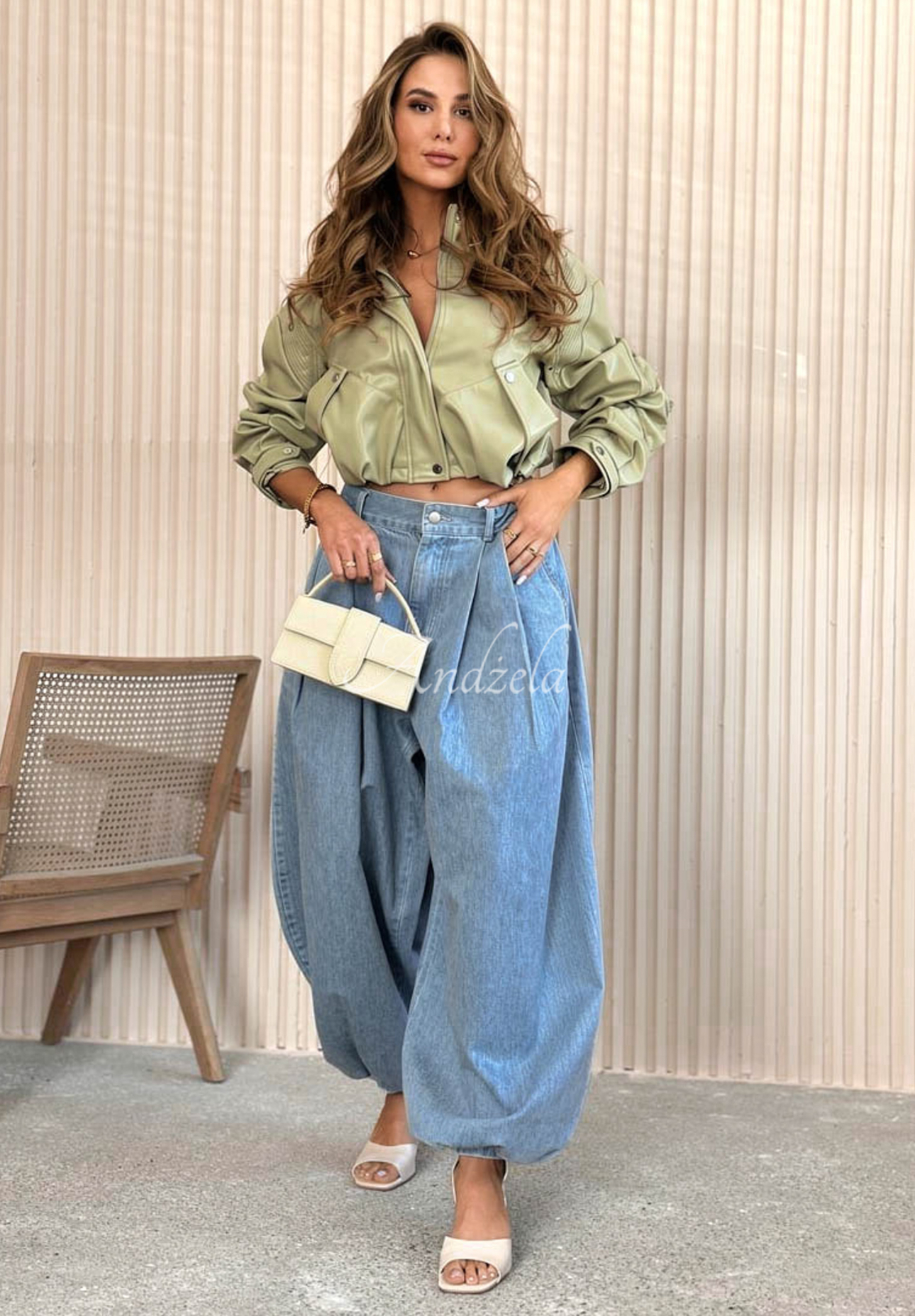 Stoffhose balloon Hariett Blau