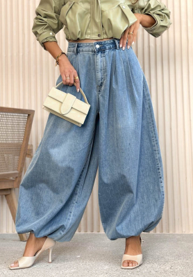 Stoffhose balloon Hariett Blau
