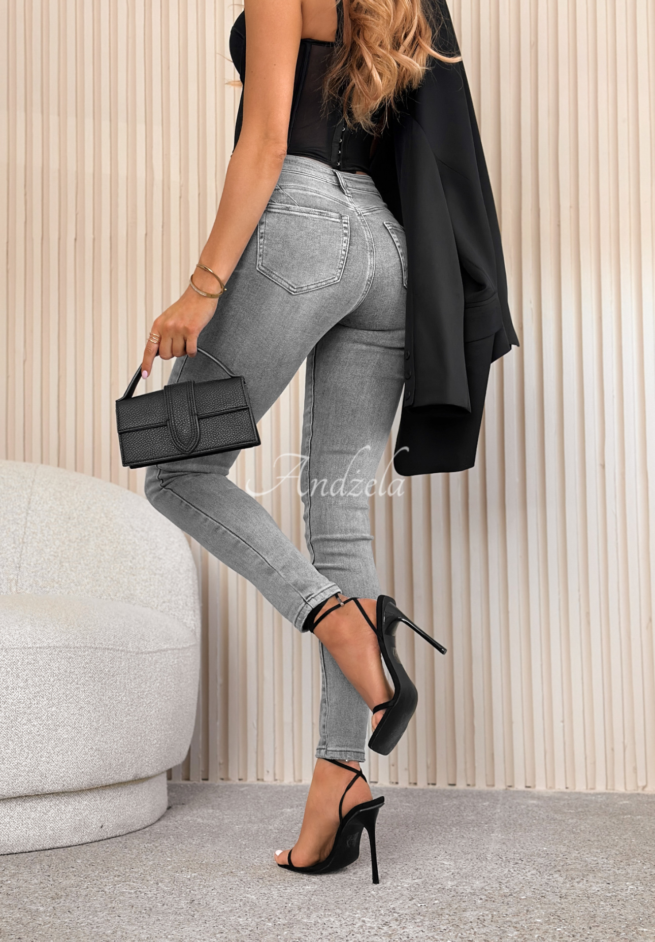 Laurie Light Gray Skinny Jeans