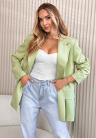 Blazer z wiązaniem She Believed It Schwarz