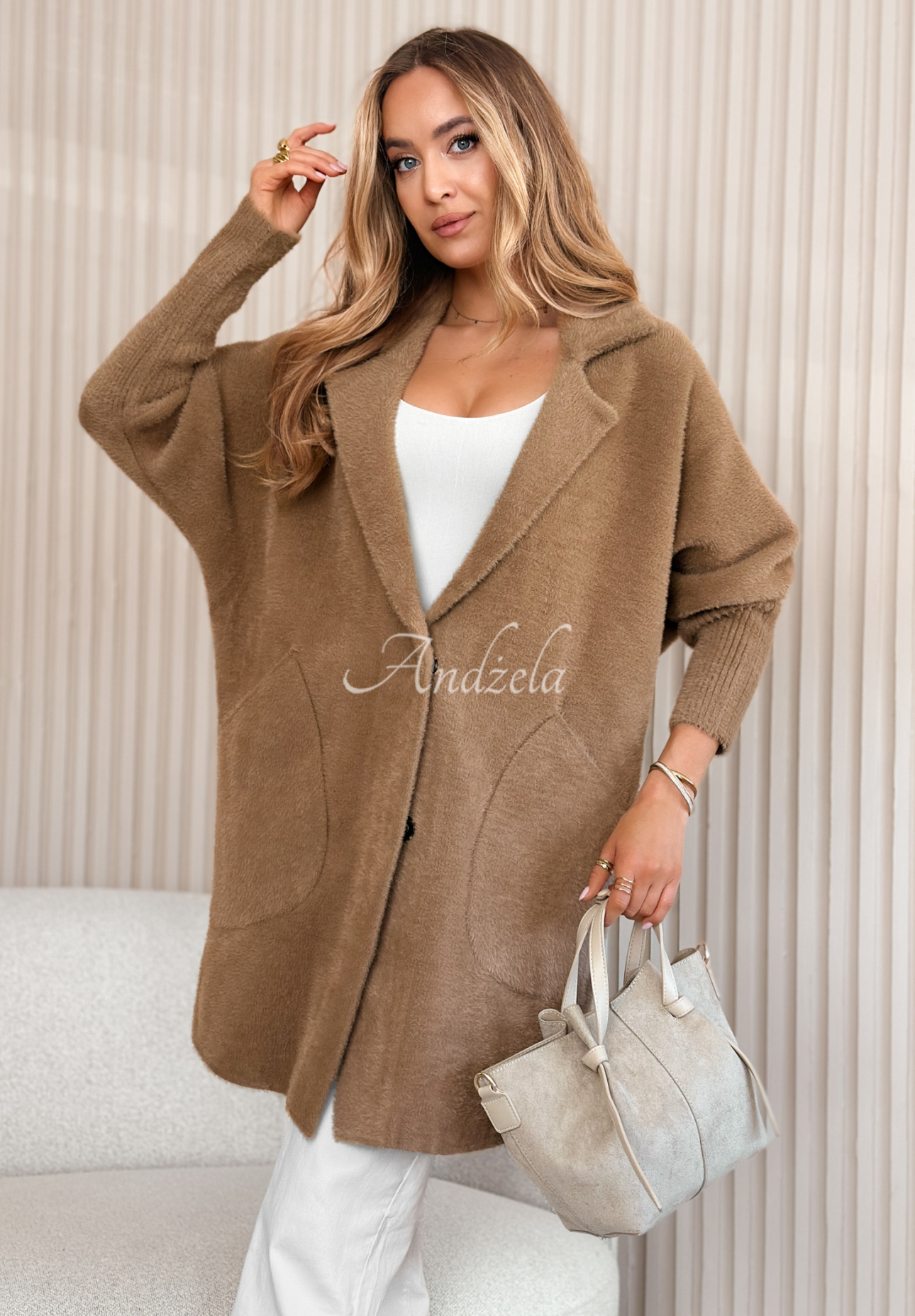 Mantel alpaka oversize Royal Camel