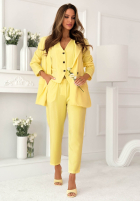 Eleganckie Hose Chinohose z paskiem Cordelia Rosa