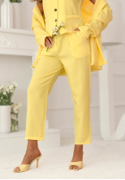 Eleganckie Hose Chinohose z paskiem Cordelia Rosa