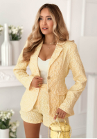 Kreszowany Set Blazer i Shorts Susan Himmelblau