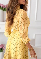 Kleid maxi z tencelu w Punkte Tatiana Gelb