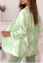 Blazer w kratę Sharon Gelb