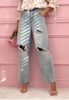 Hose Jeans z przetarciami Nikki Blau