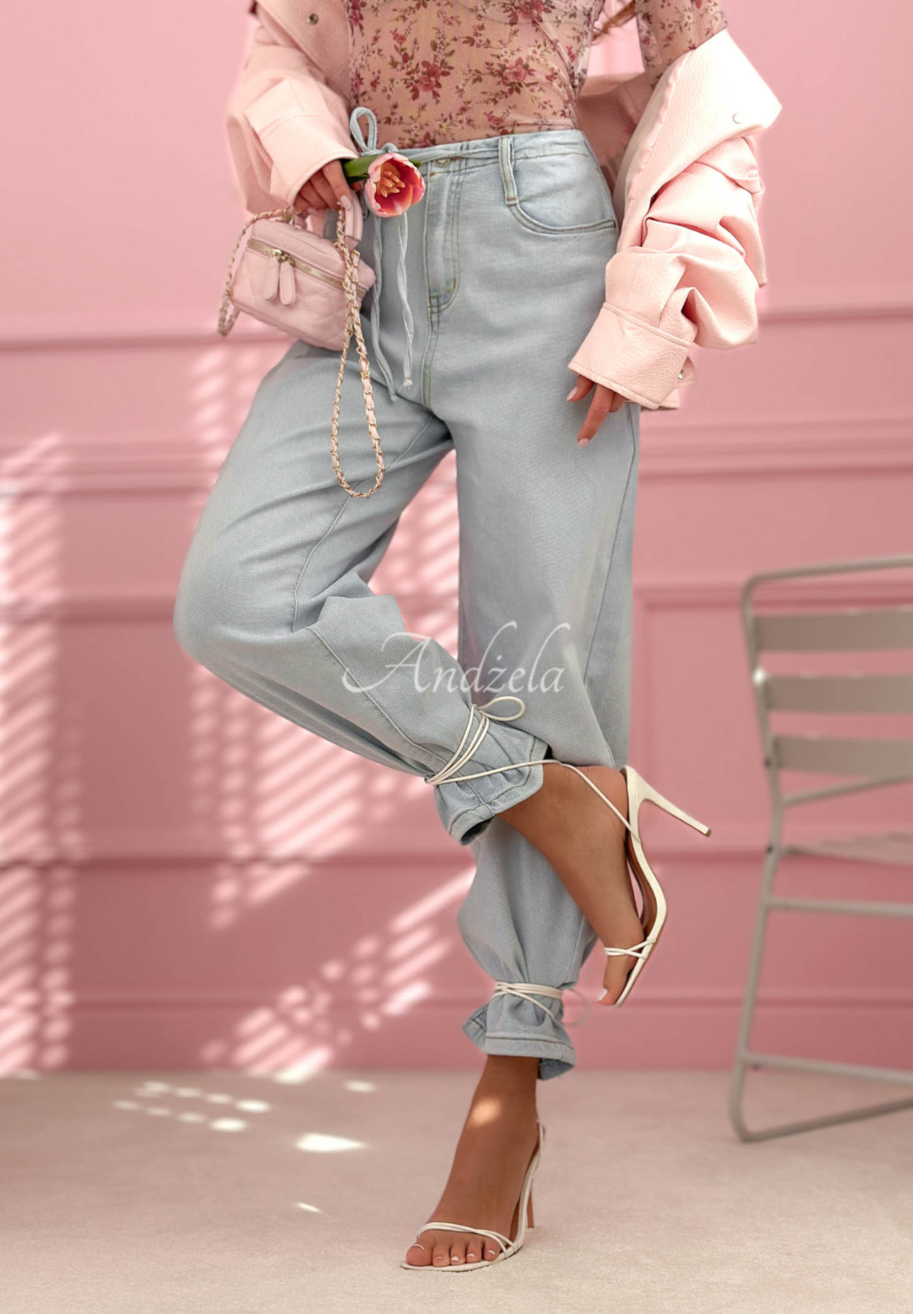 Jeans balloon Michelle Hellblau