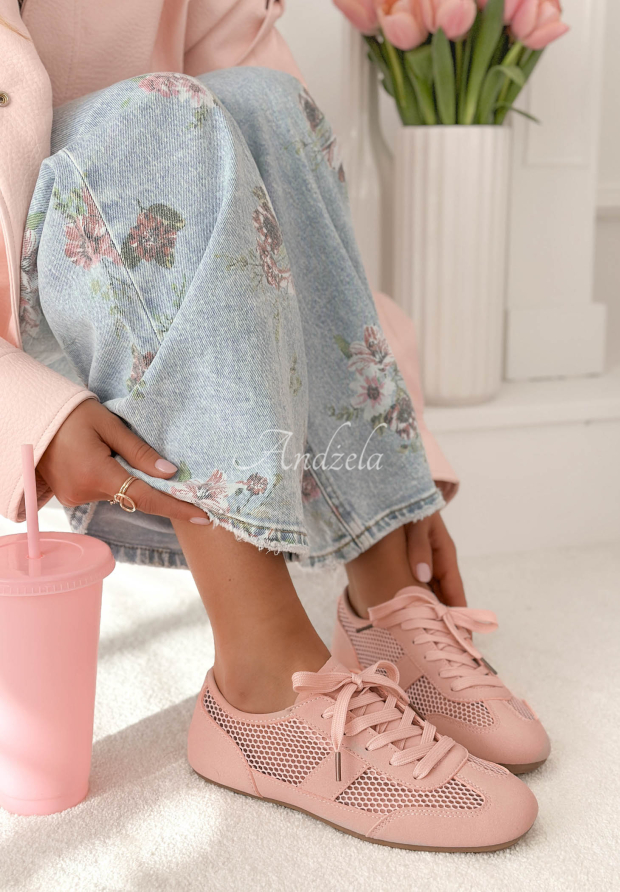 Durchbrochene Sneakers Cassidy Puderrosa