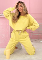 Sweat Set Sweatshirt i Hose Denise Bananengelb