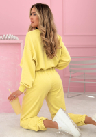 Sweat Set Sweatshirt i Hose Denise Bananengelb