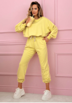 Sweat Set Sweatshirt i Hose Denise Bananengelb