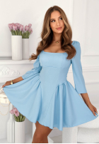 Rozkloszowana Kleid mini z kwadratowym dekoltem Good Luck Baby Rosa