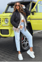 Krótka pikowana kurtka Mirella czarna