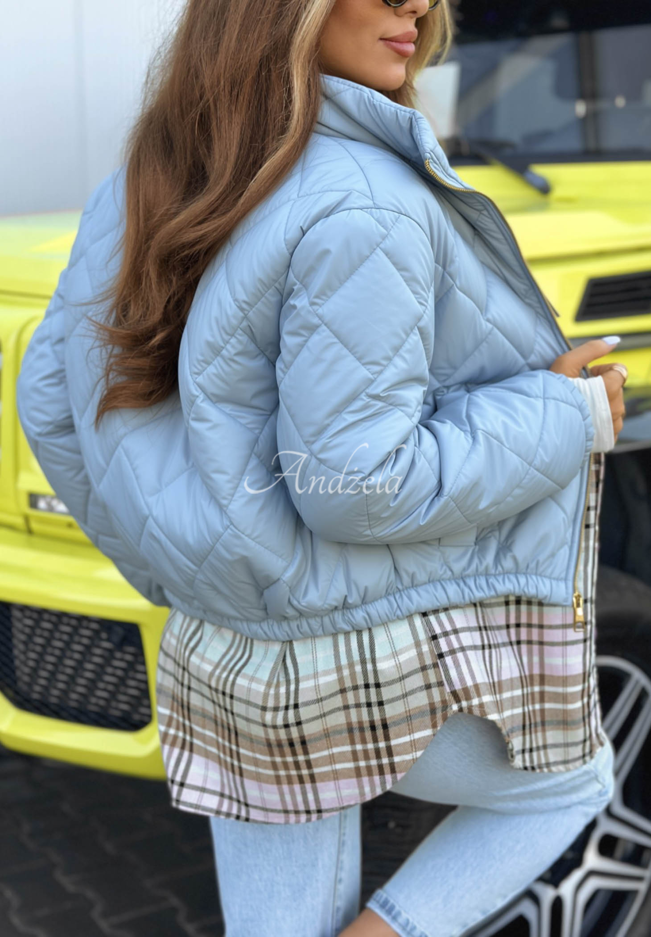 Kurze Steppjacke Mirella Himmelblau