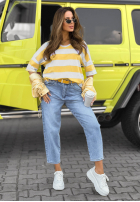 Spodnie jeansowe mom fit Tabitha niebieskie