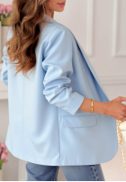 Klassisch Blazer Premium Himmelblau II