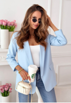 Klassisch Blazer Premium Himmelblau II