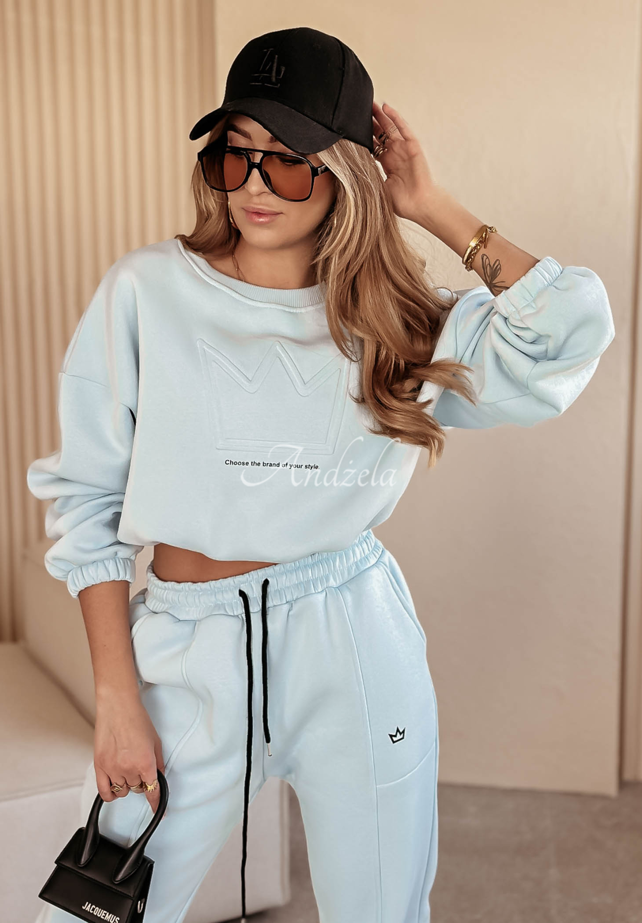 Trainingsanzug Queen Himmelblau