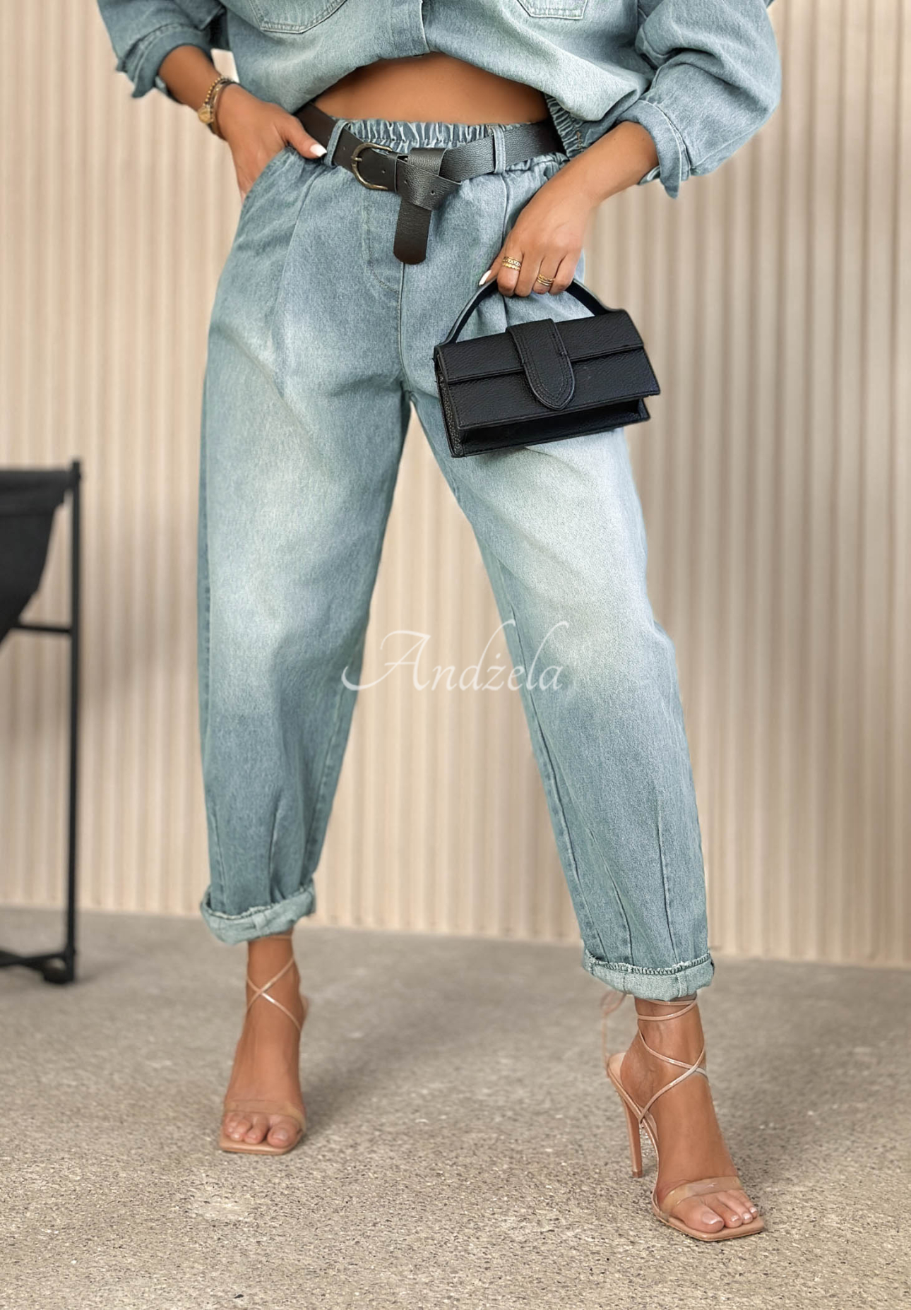 Balloon-Jeanshose Alessia Hellblau