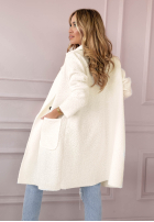 Długi Mantel z kieszeniami Know The Truth Weiß