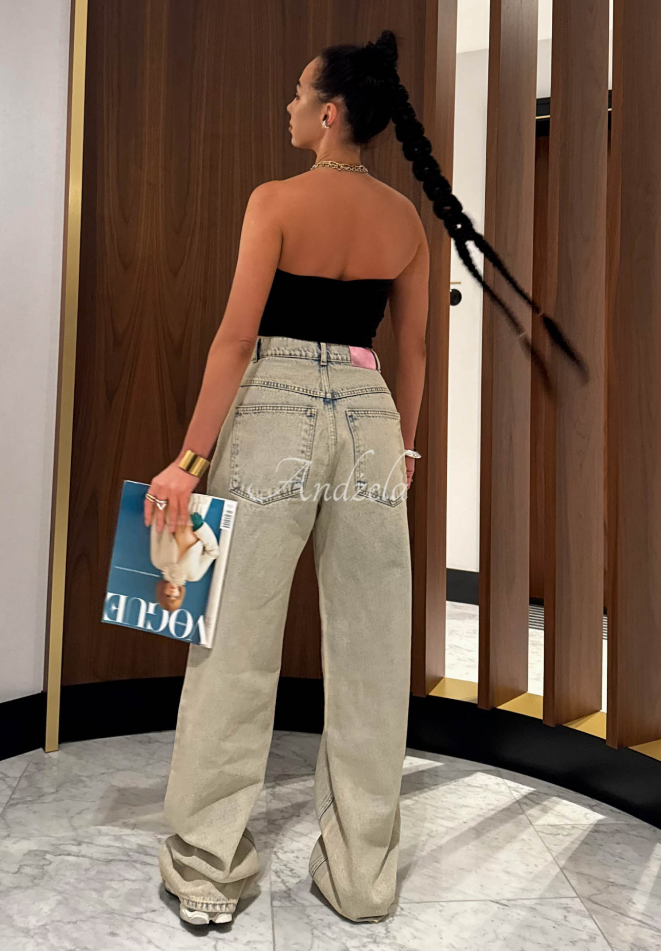 La Milla Kylie Light Blue Wide-Leg Jeans