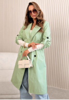 Długi Mantel trencz Miraldi Rosa