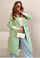 Długi Mantel trencz Miraldi Rosa