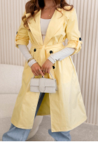 Długi Mantel trencz Miraldi Rosa