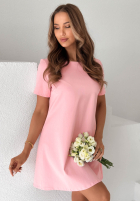 Kleid mini z kokardą Mariette Gelb
