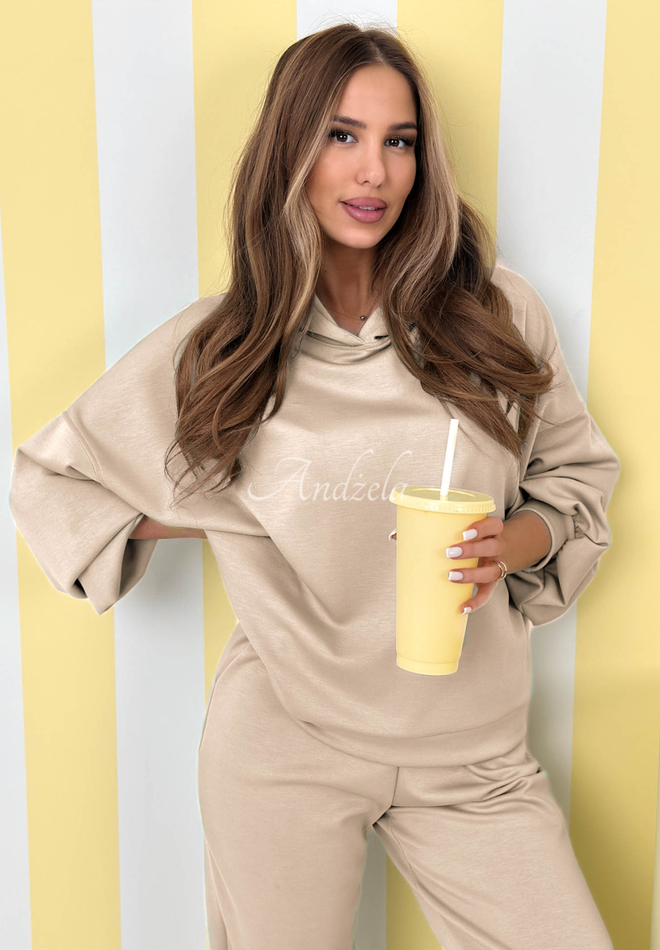 Trainingsanzug-Set Remember About You Beige