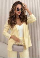 Dresowy garnitur damski z lampasami Self Respect czekoladowy