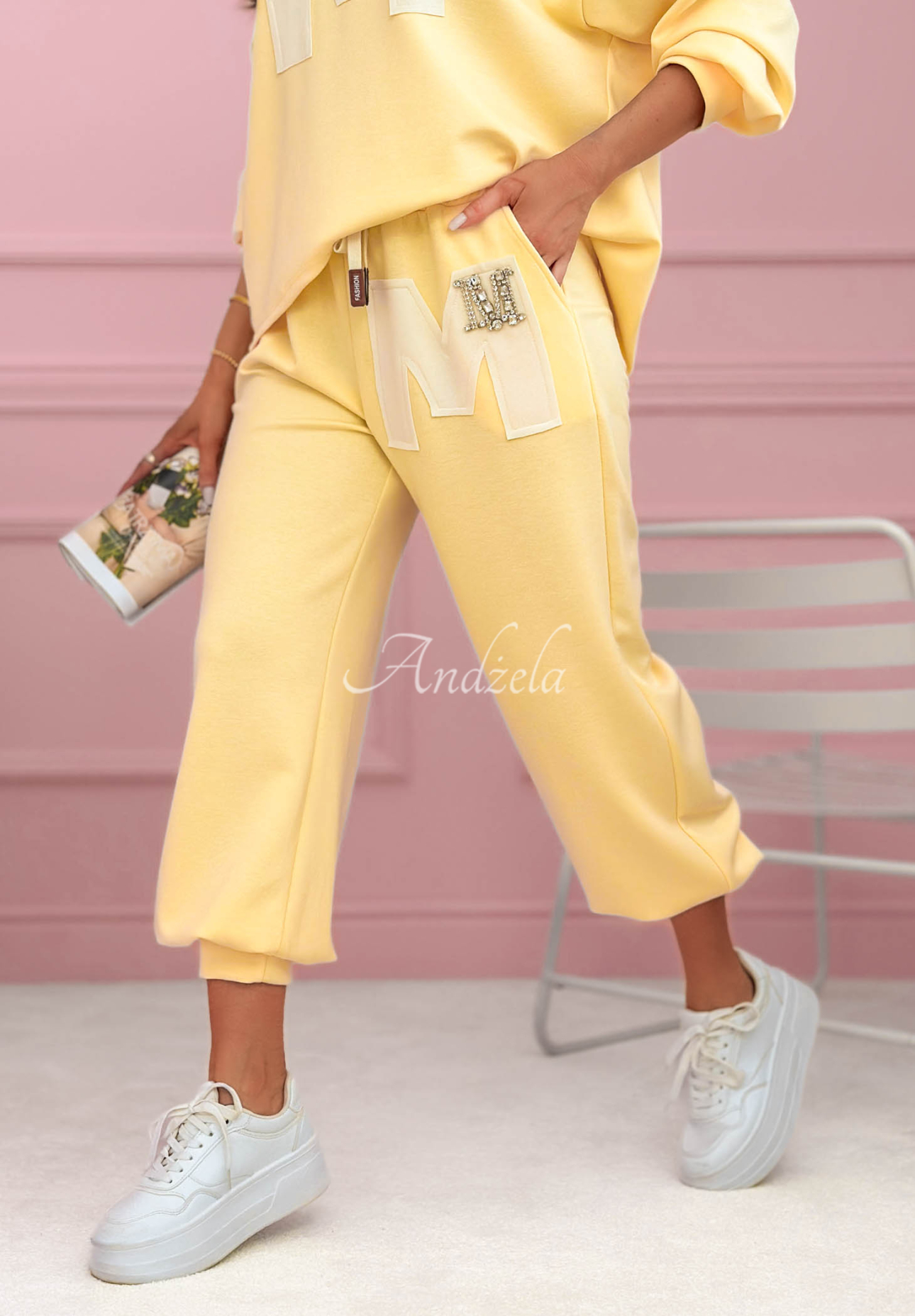 Jogginghose aus Viskose Mastermind Gelb