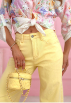 Hose Jeans mom fit Spring Whisper Gelb