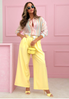 Hemd z tencelu w paski Anastella Puderrosa