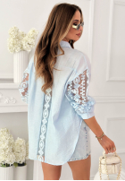 Hemd z koronką The Only Spring Himmelblau