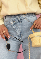 Hose Jeans wide leg Denim Story Blau